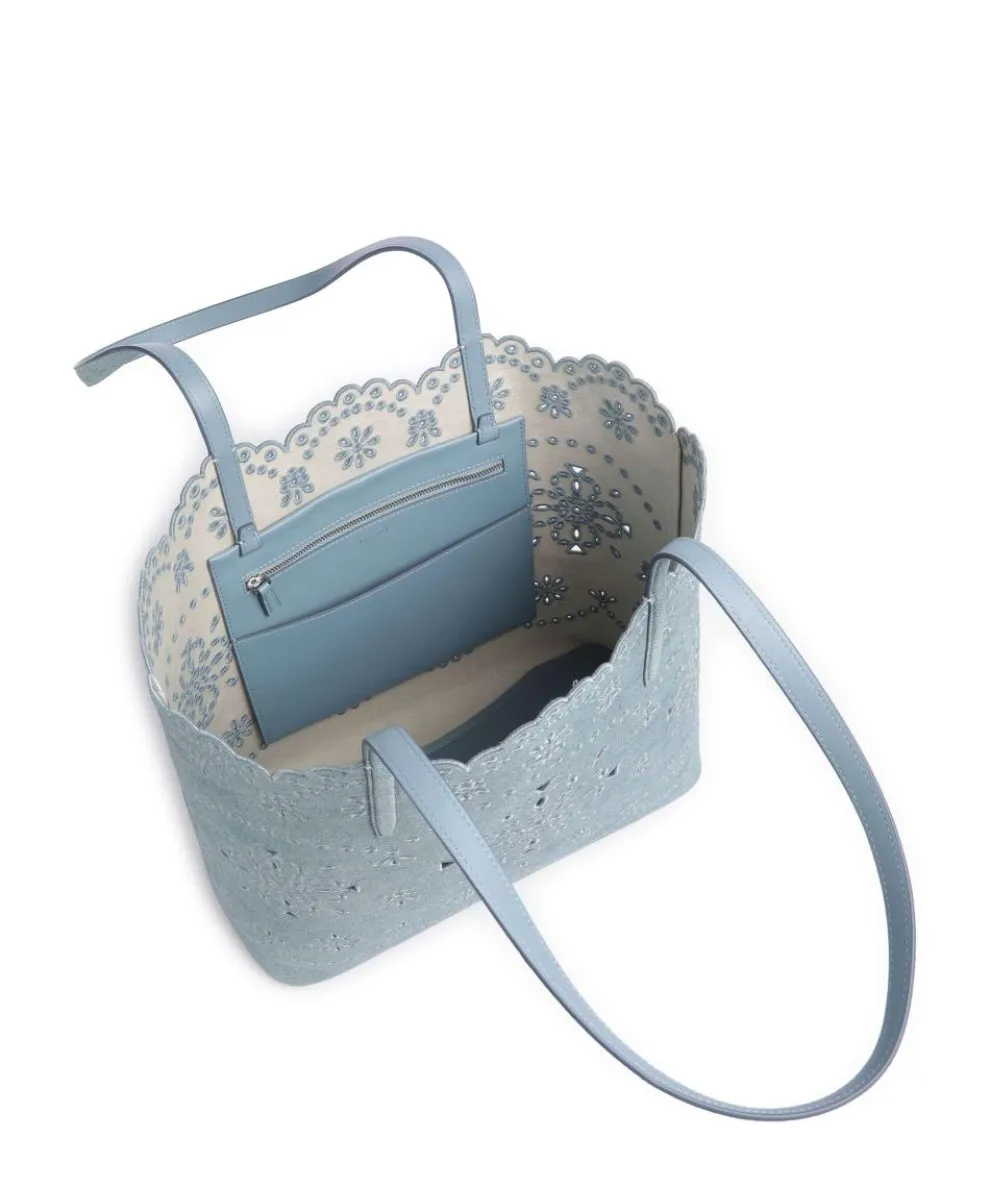 Do It All Large Shopper aufgerautes Rindsleder blau