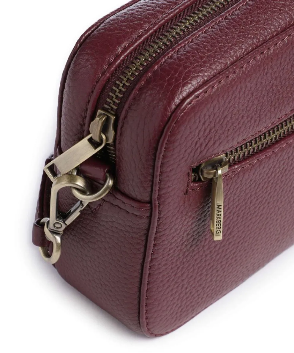 Elea Umhängetasche genarbtes Rindsleder bordeaux