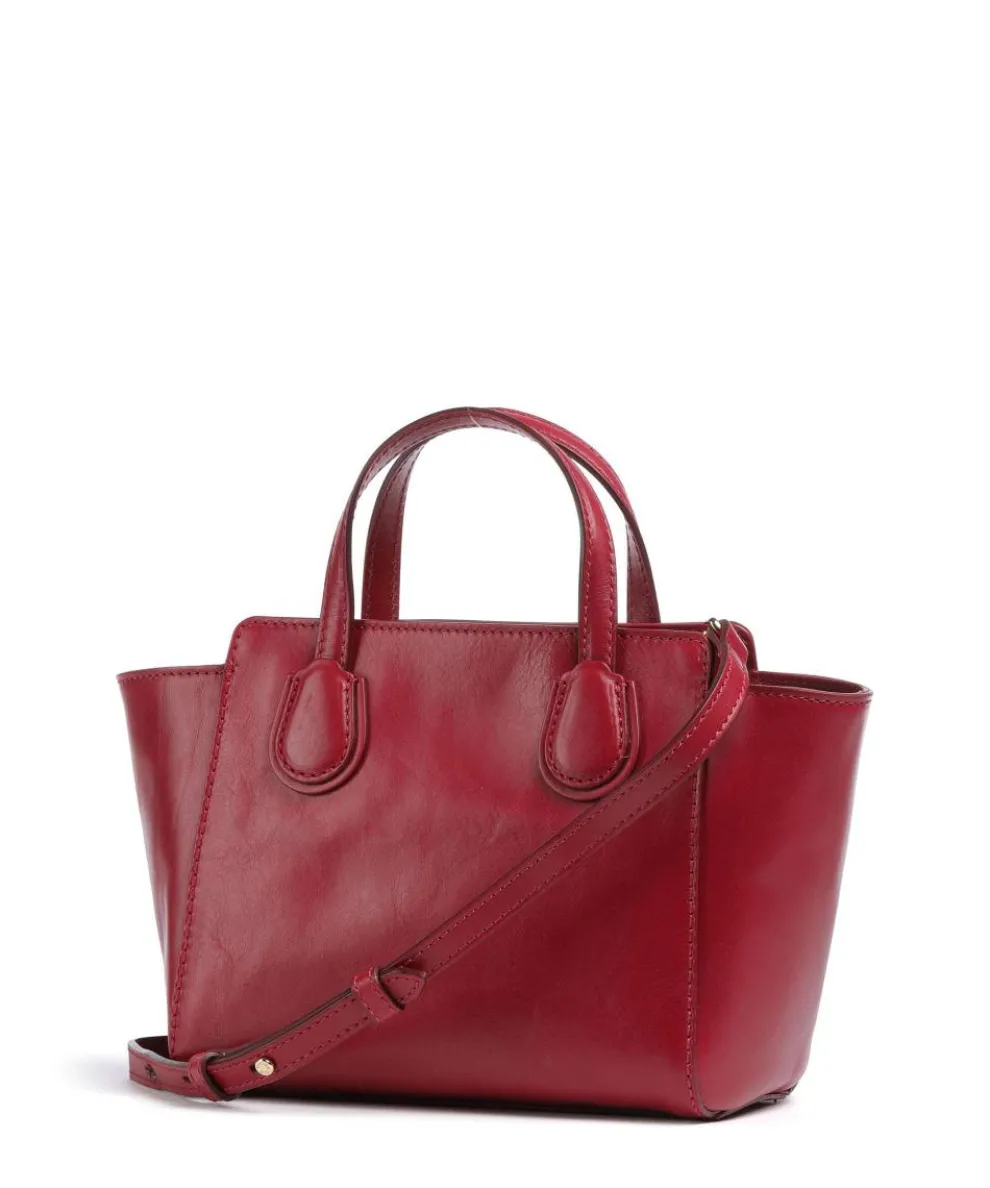 Elettra Handtasche fein genarbtes Rindsleder rot