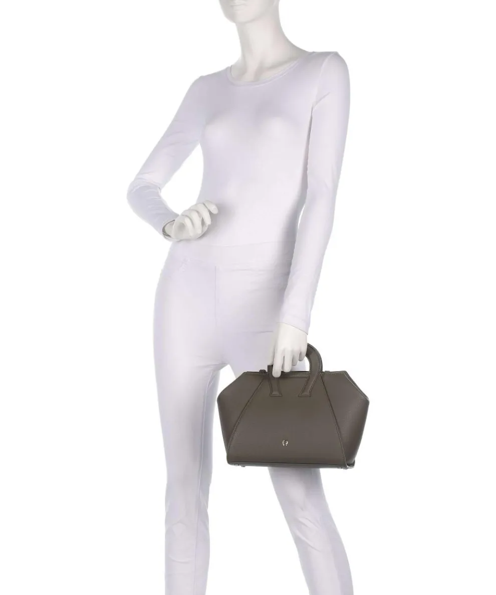 Eliza M Handtasche genarbtes Rindsleder taupe