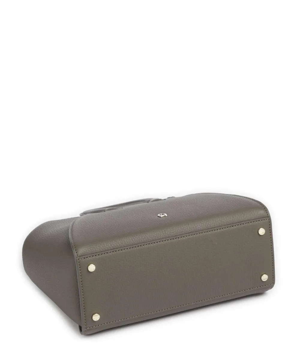 Eliza M Handtasche genarbtes Rindsleder taupe