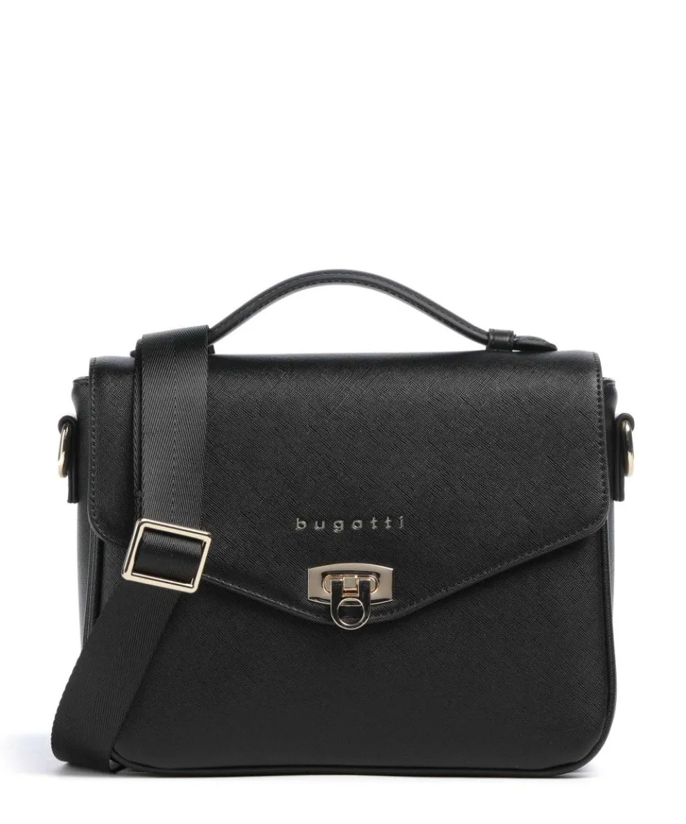 Ella Handtasche Lederimitat schwarz