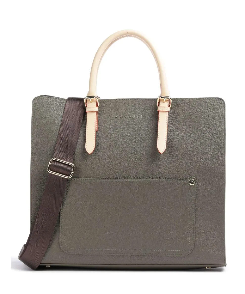 Ella Handtasche Lederimitat olivgrün