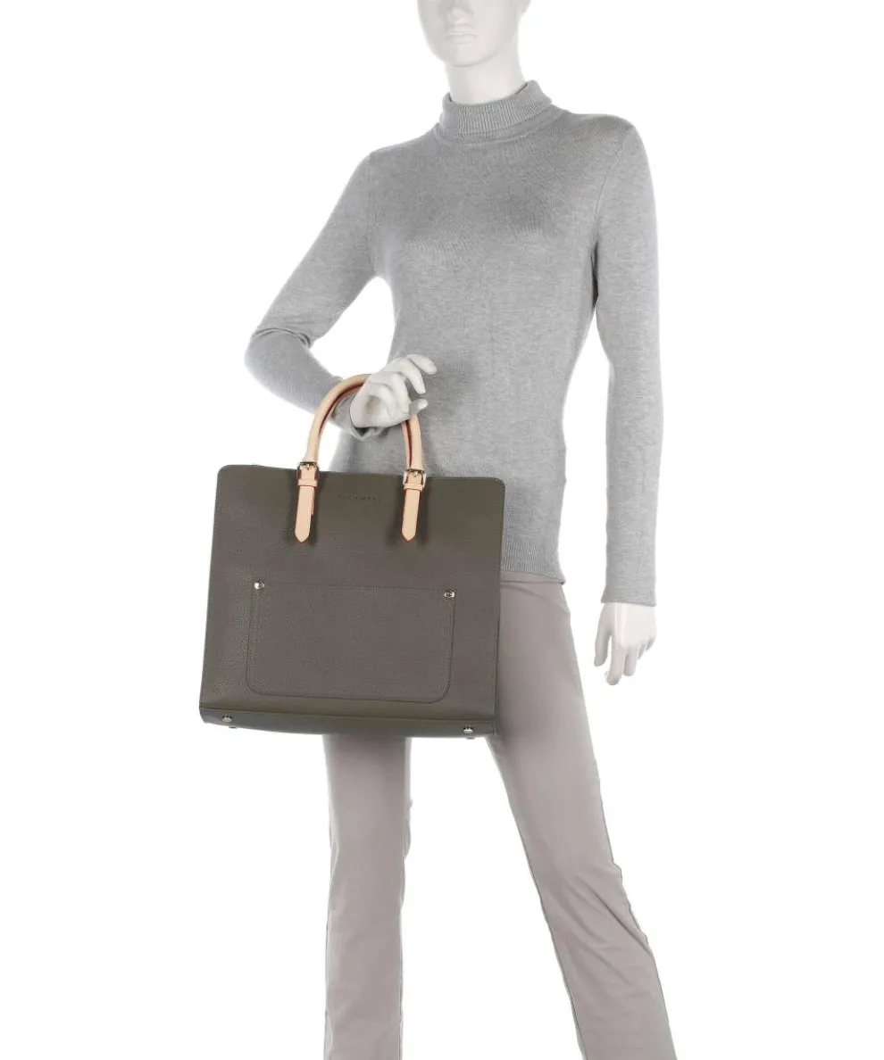 Ella Handtasche Lederimitat olivgrün