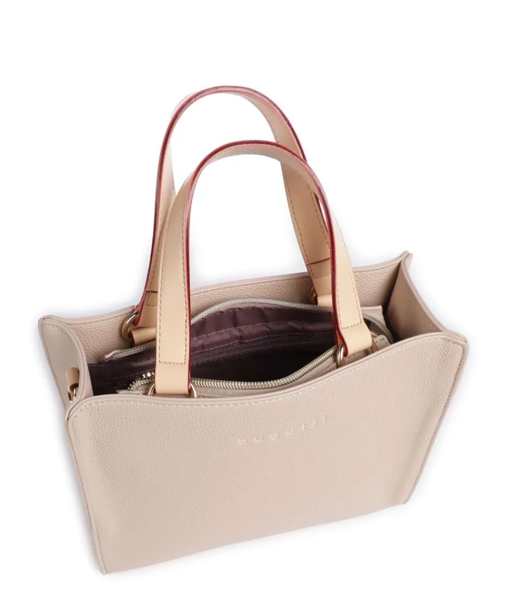 Ella Handtasche Lederimitat beige