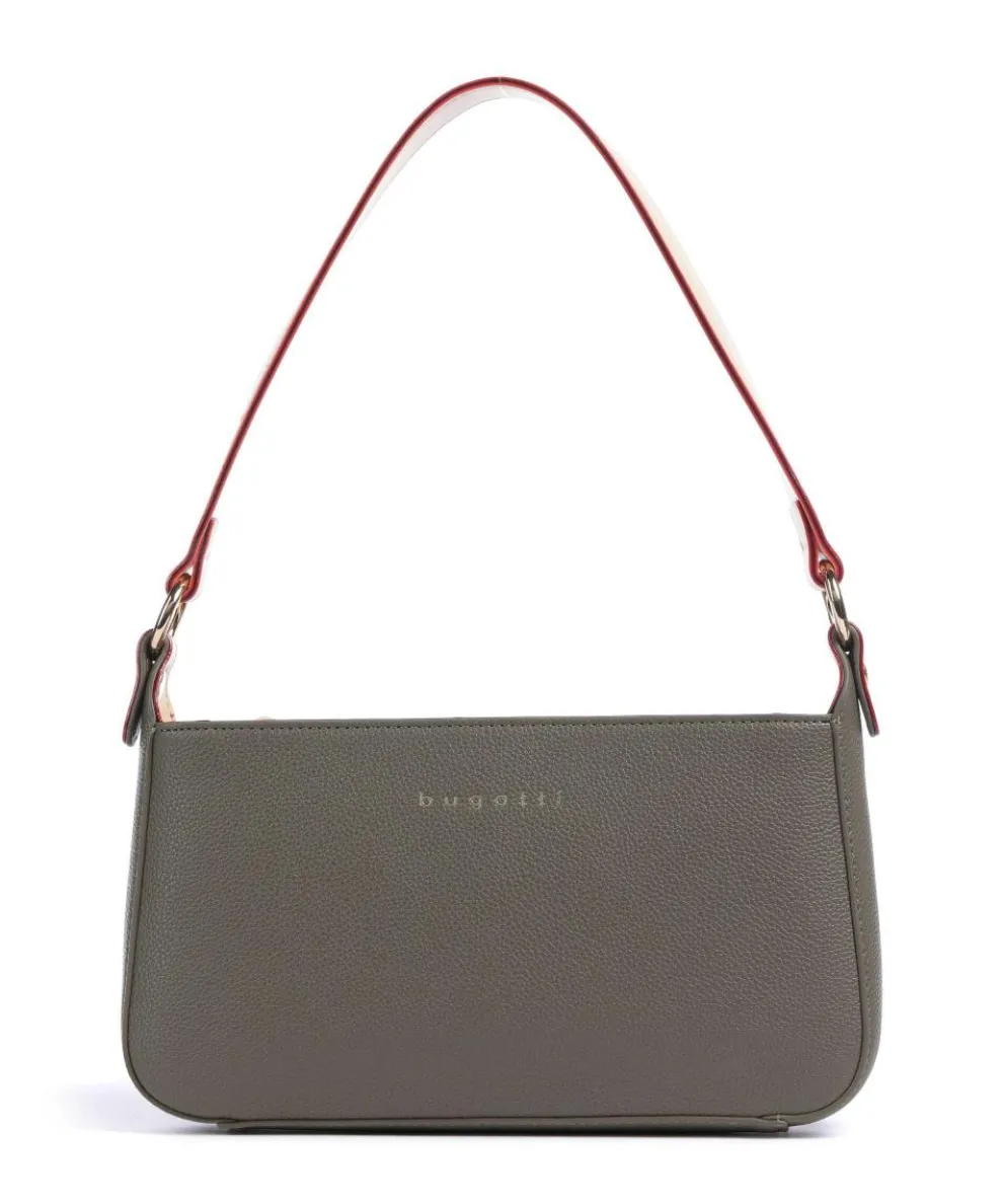 Ella Schultertasche Lederimitat olivgrün