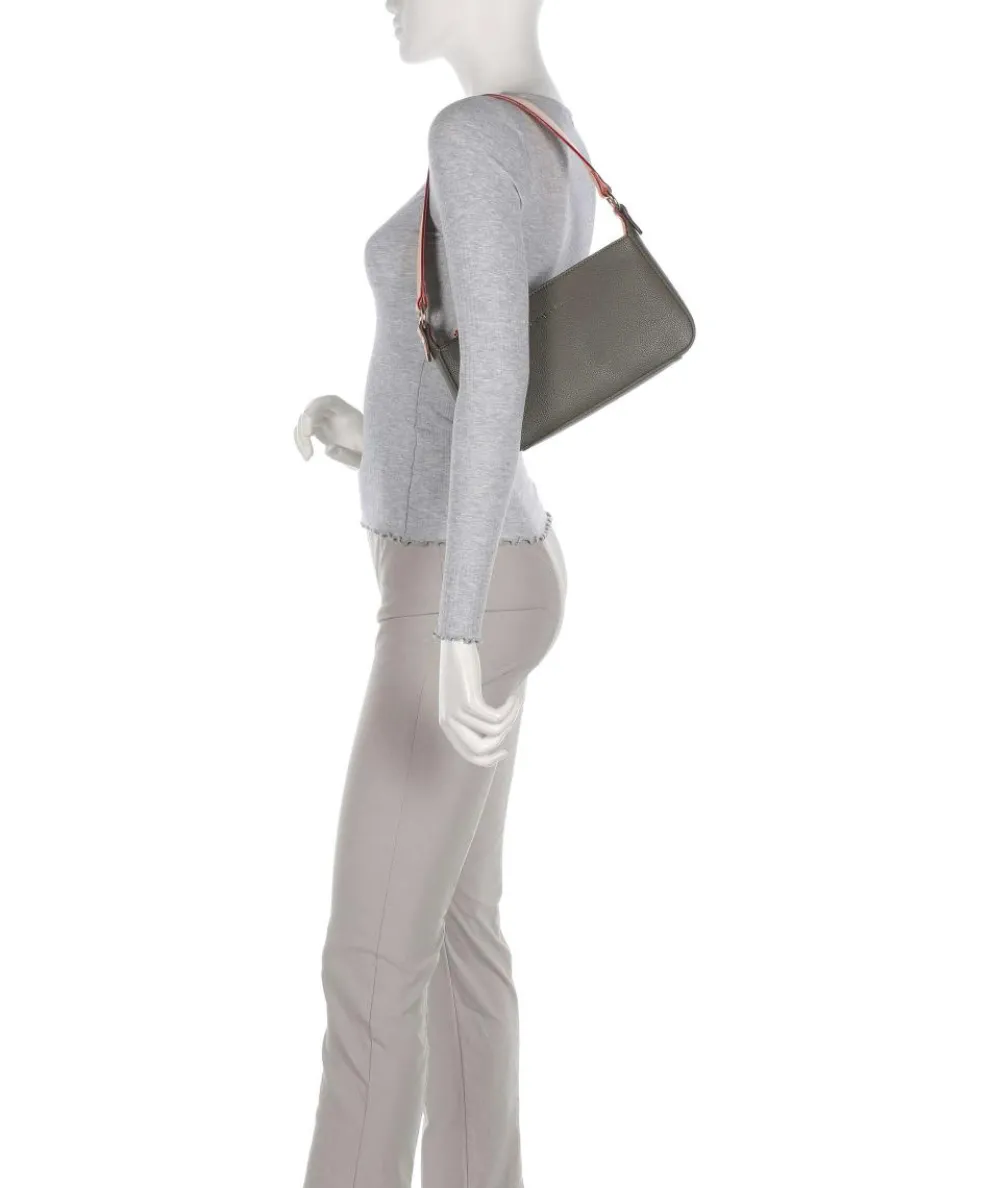 Ella Schultertasche Lederimitat olivgrün