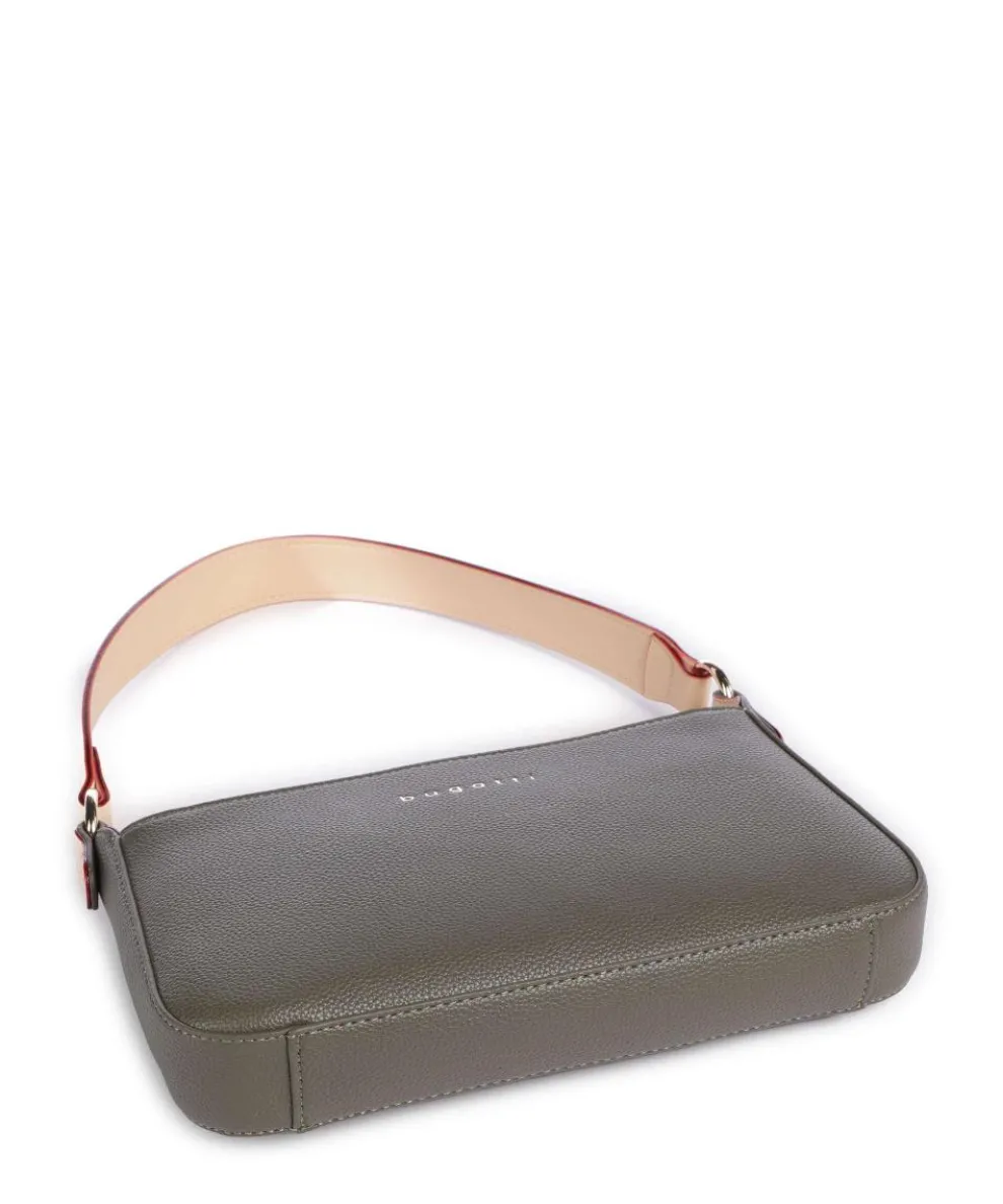 Ella Schultertasche Lederimitat olivgrün