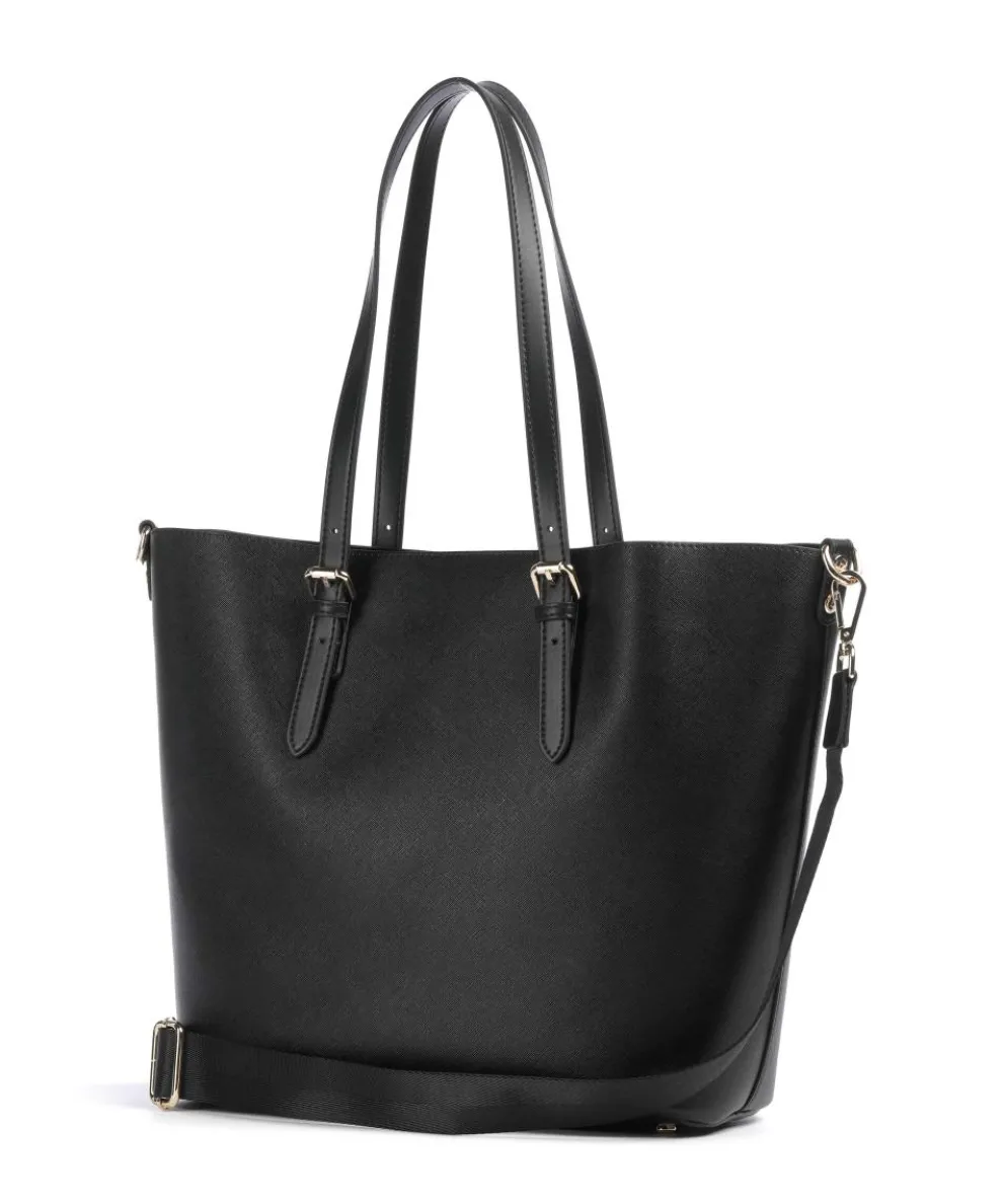 Ella Shopper Lederimitat schwarz