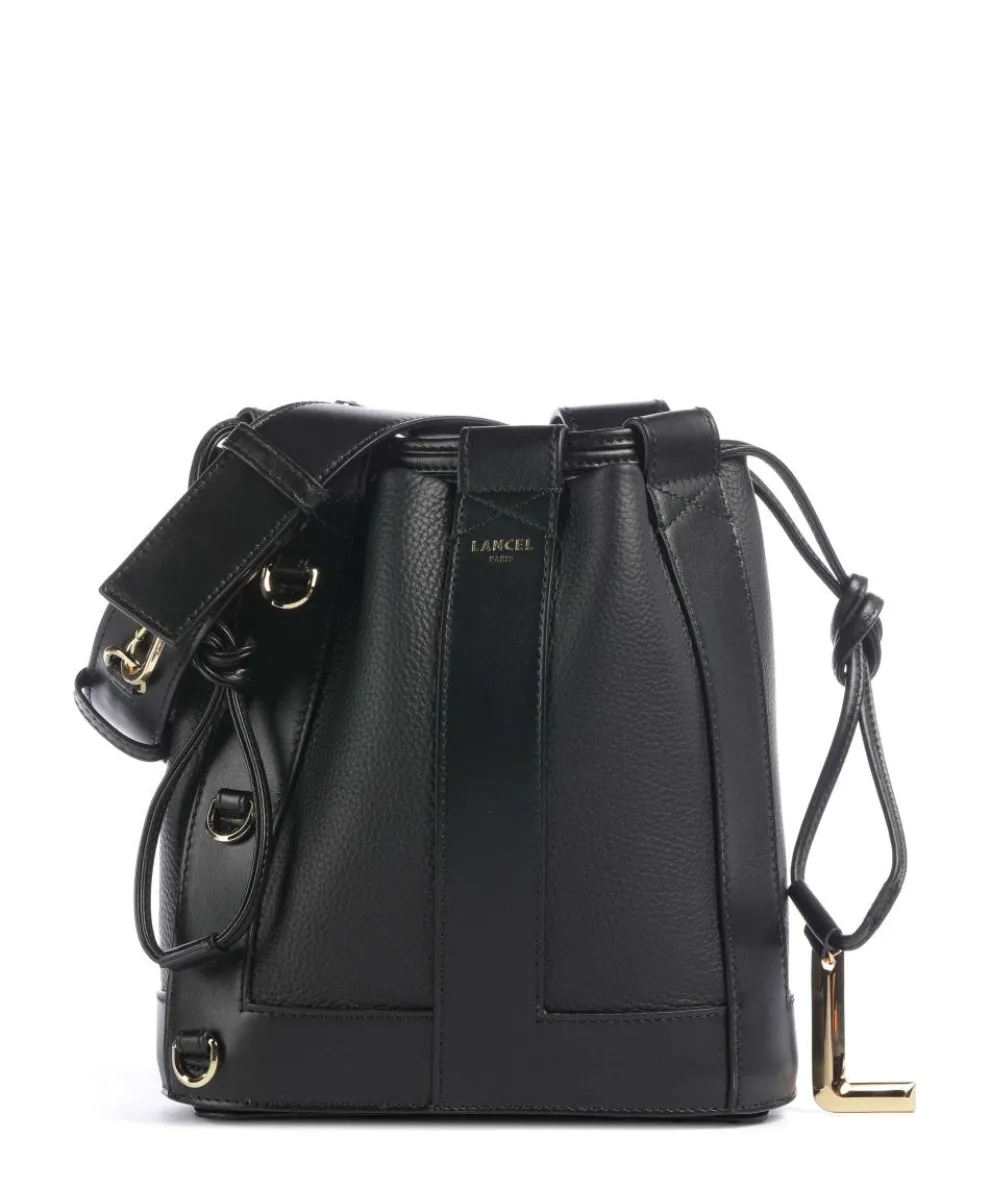 Elles S Bucket bag genarbtes Rindsleder schwarz