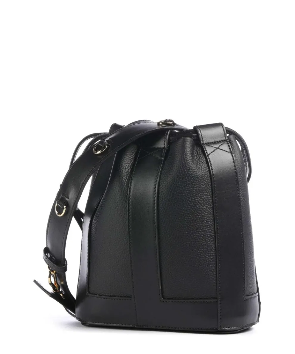 Elles S Bucket bag genarbtes Rindsleder schwarz