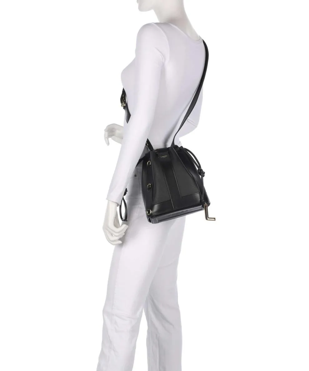 Elles S Bucket bag genarbtes Rindsleder schwarz