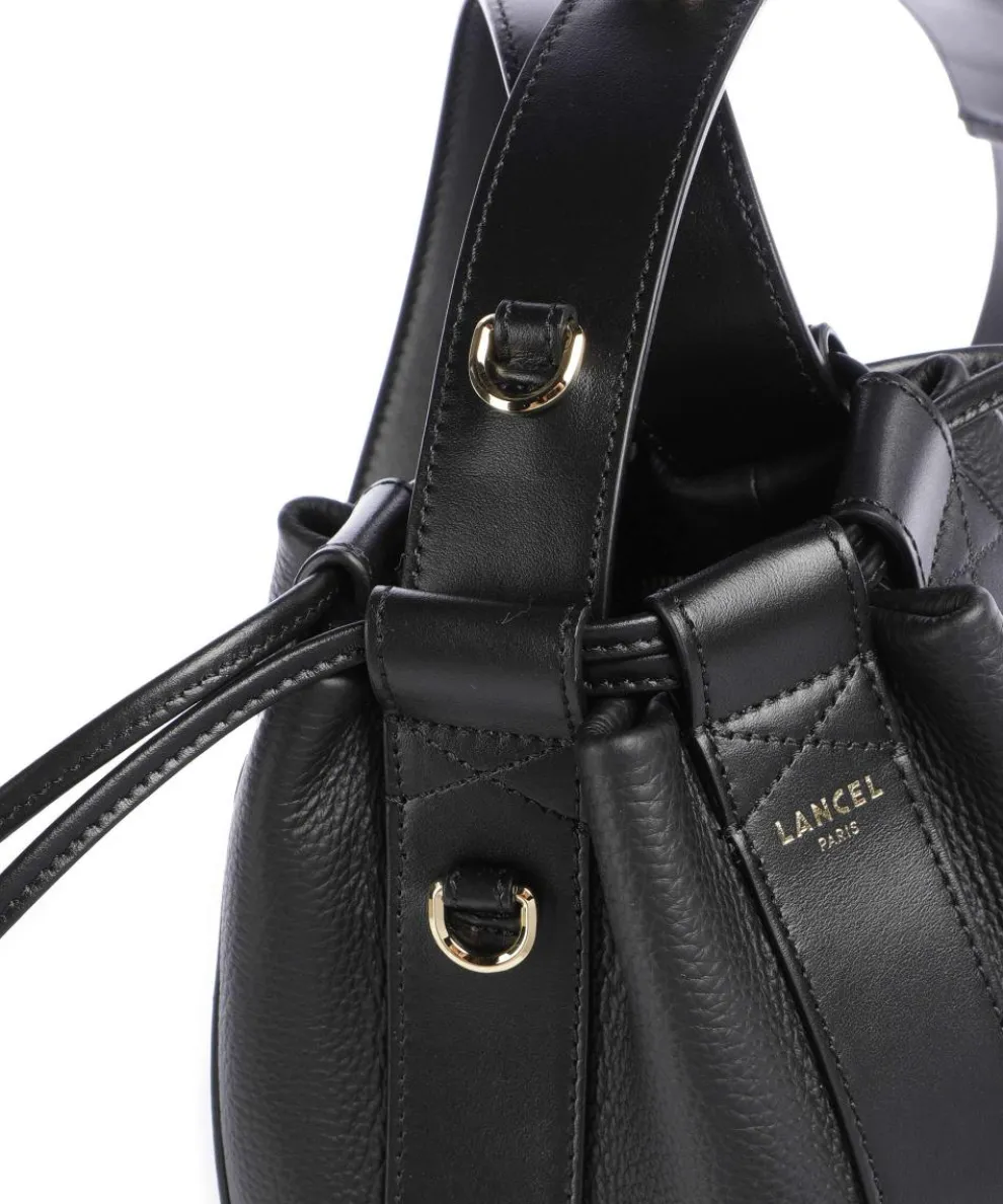 Elles S Bucket bag genarbtes Rindsleder schwarz