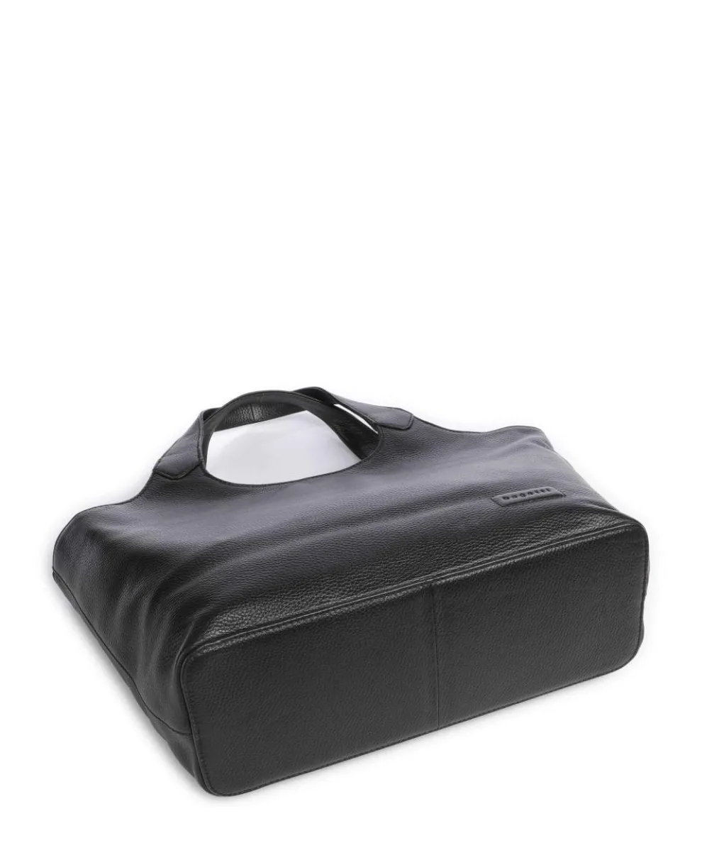 Elsa Handtasche 13″ genarbtes Rindsleder schwarz