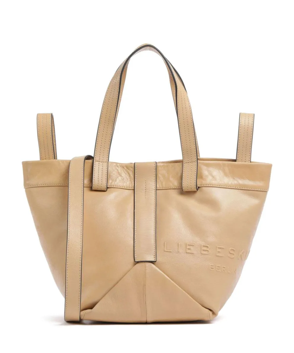 Elvira Lamb SF Verna S Handtasche fein genarbtes Leder beige