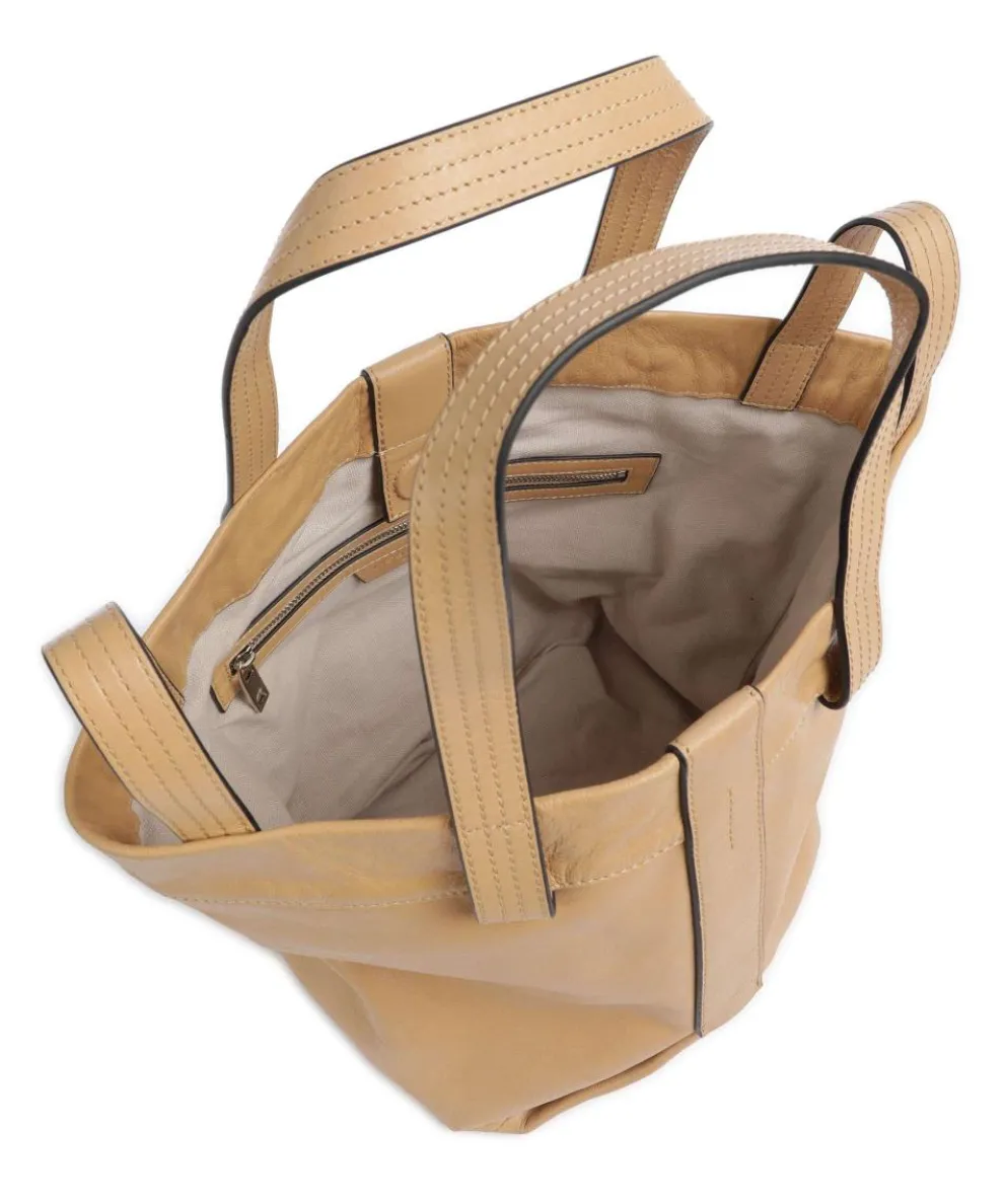 Elvira Lamb SF Verna S Handtasche fein genarbtes Leder beige