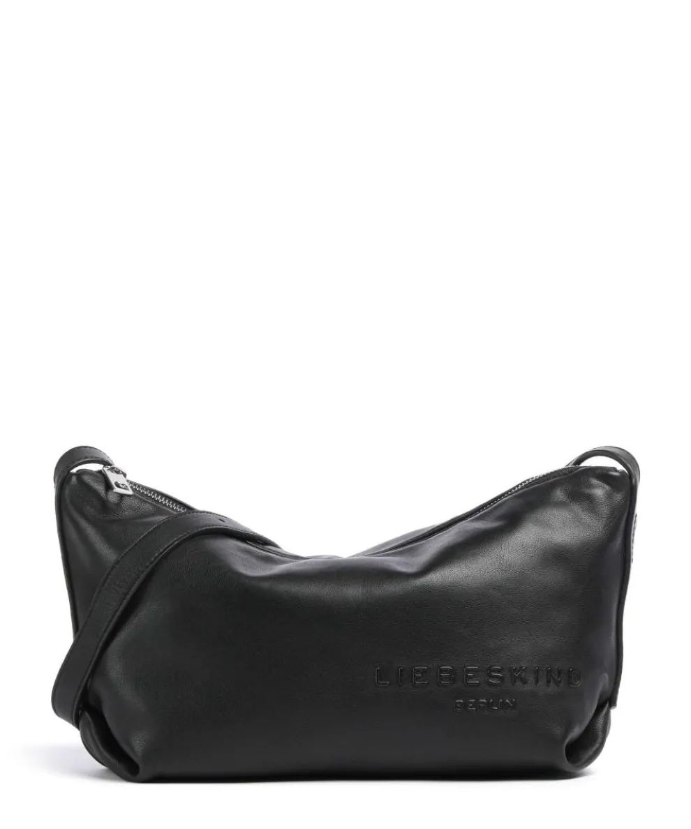 Elvira Sheep Natural M Umhängetasche Schafsleder schwarz