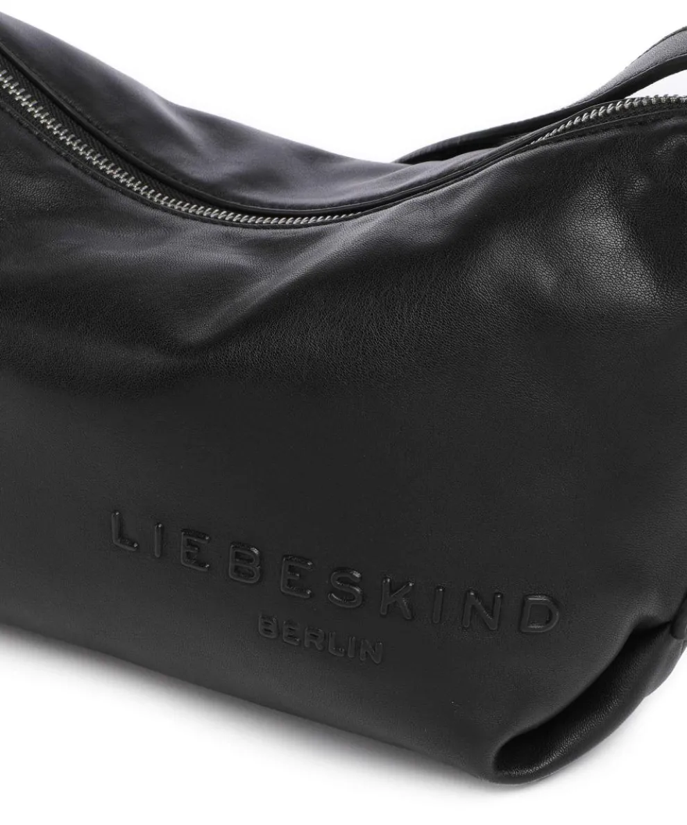 Elvira Sheep Natural M Umhängetasche Schafsleder schwarz