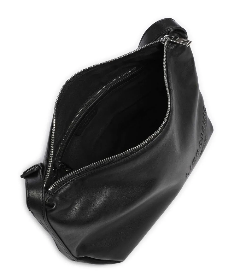 Elvira Sheep Natural M Umhängetasche Schafsleder schwarz