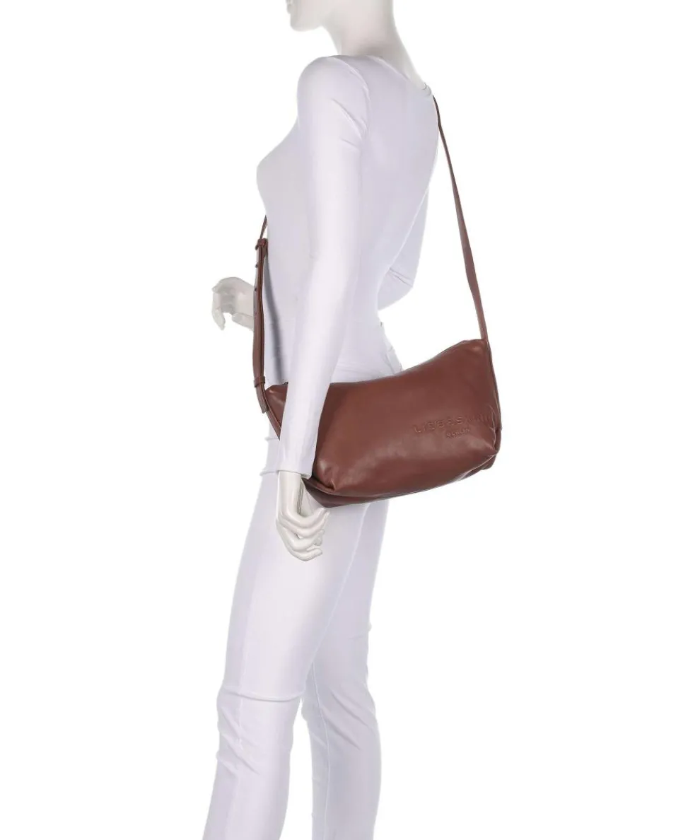 Elvira Sheep Natural M Umhängetasche Schafsleder dunkelbraun