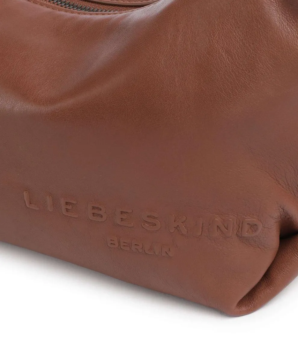 Elvira Sheep Natural M Umhängetasche Schafsleder dunkelbraun