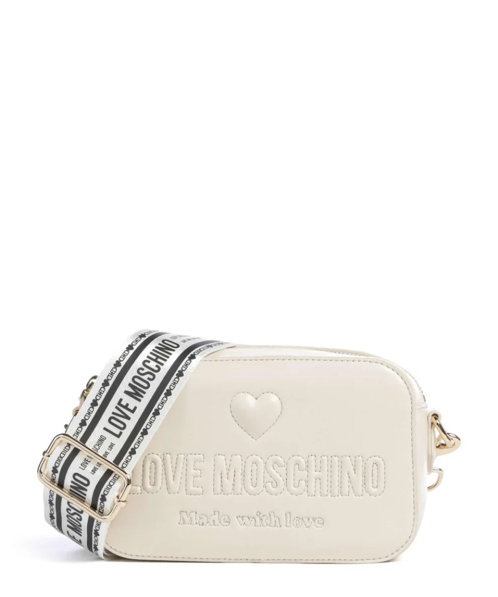 Ember Umhängetasche Lederimitat elfenbein