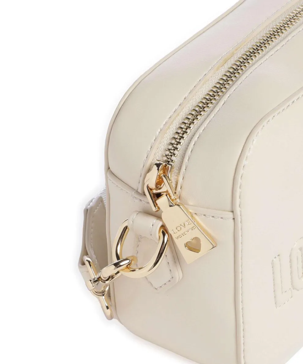 Ember Umhängetasche Lederimitat elfenbein