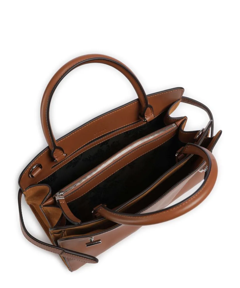 Emilie Handtasche fein genarbtes Rindsleder braun