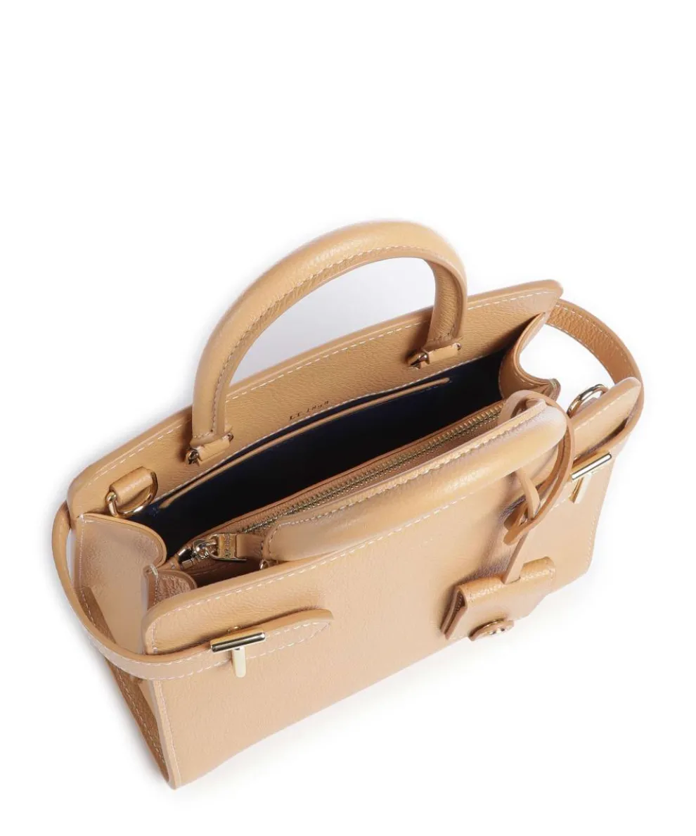 Emilie Handtasche genarbtes Leder natur