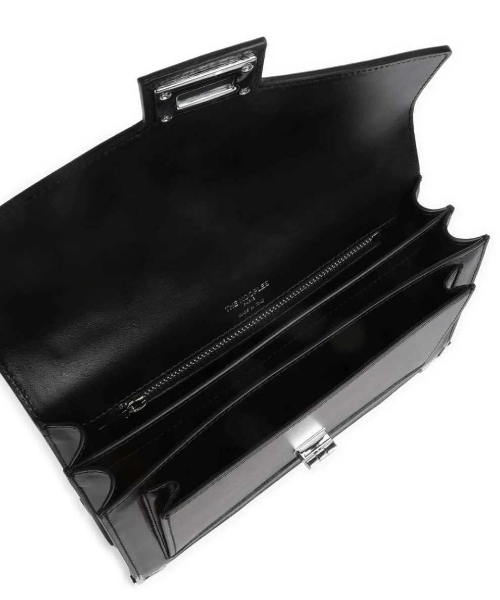 Emily Schultertasche fein genarbtes Rindsleder schwarz