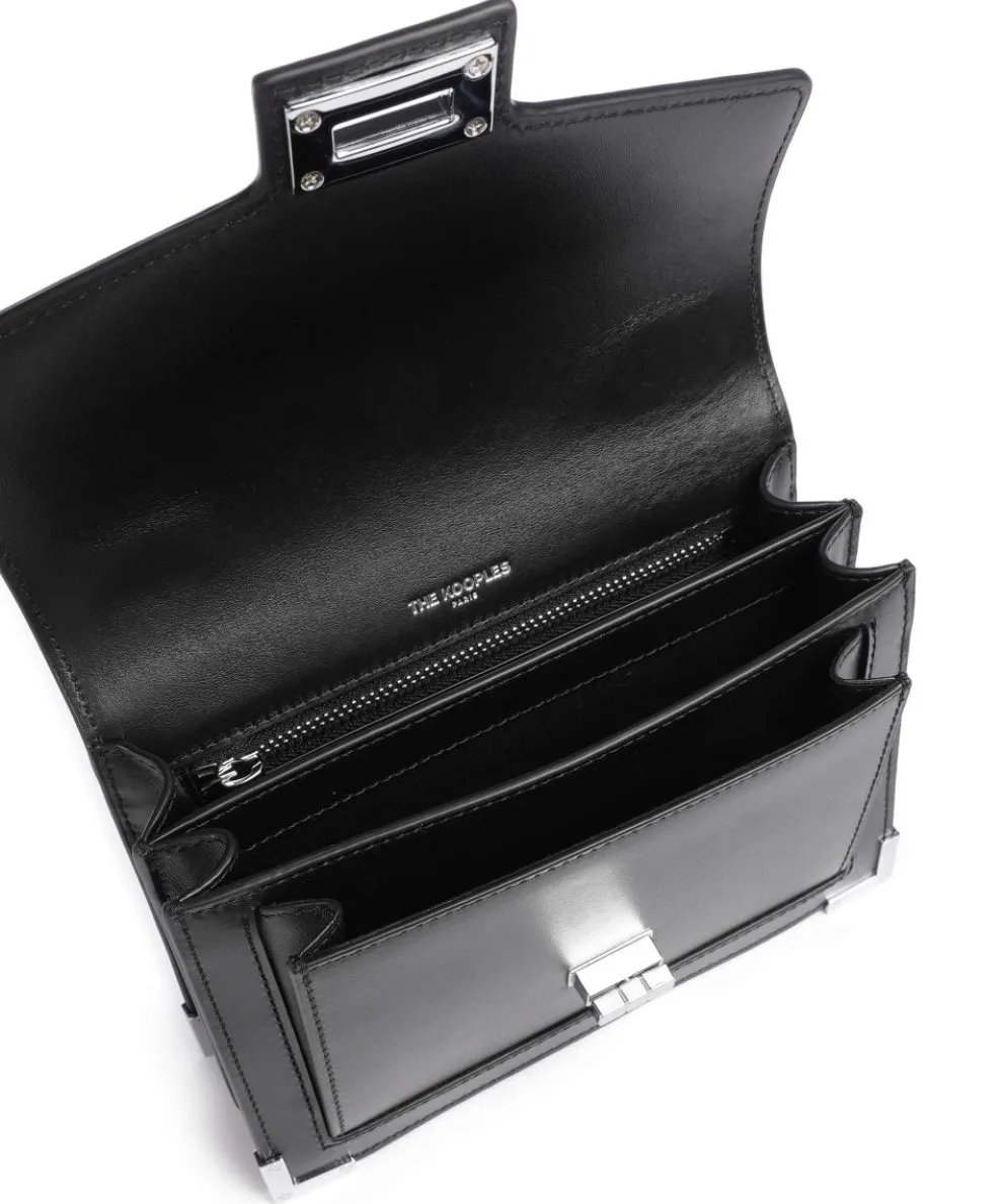 Emily Umhängetasche genarbtes Rindsleder schwarz