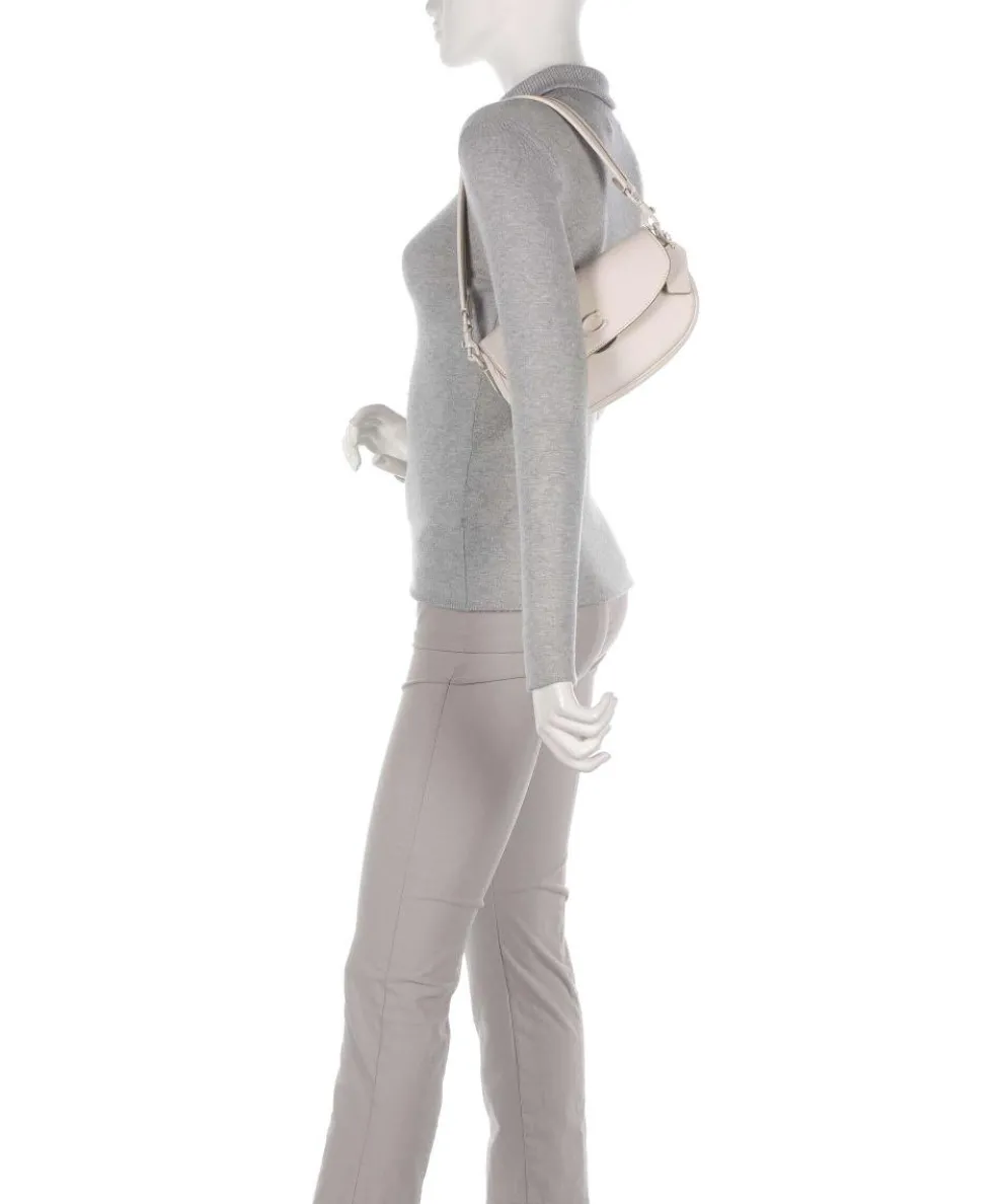 Emmy 23 Schultertasche fein genarbtes Leder weiß