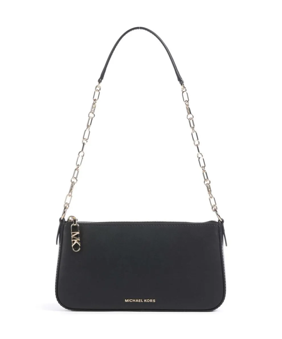 Empire Medium Schultertasche fein genarbtes Leder schwarz