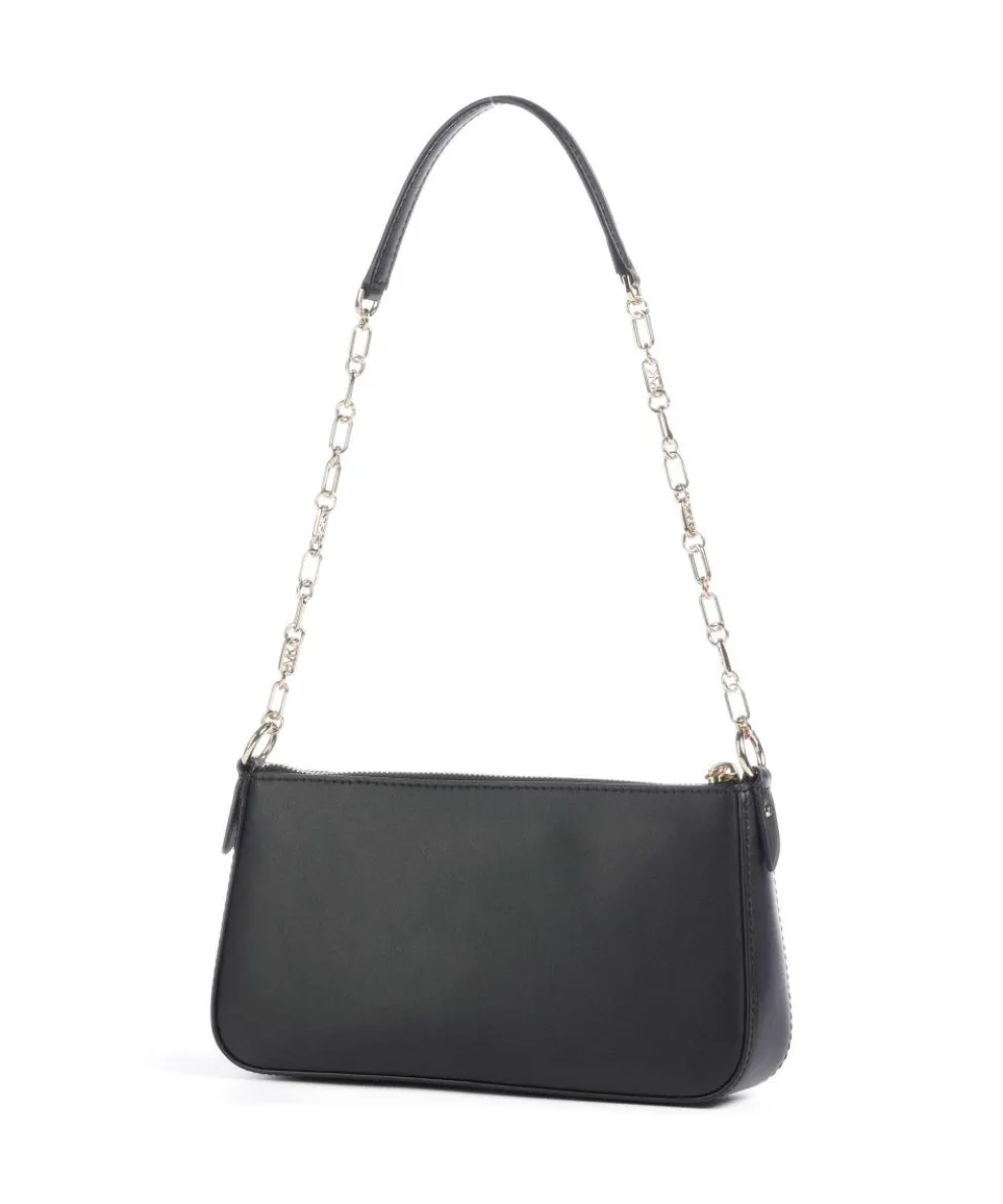 Empire Medium Schultertasche fein genarbtes Leder schwarz