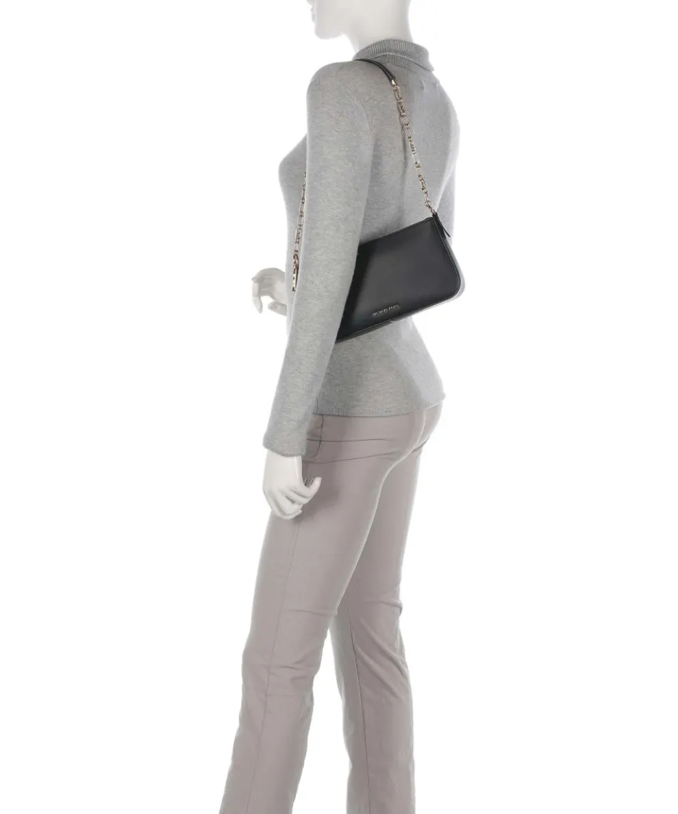 Empire Medium Schultertasche fein genarbtes Leder schwarz