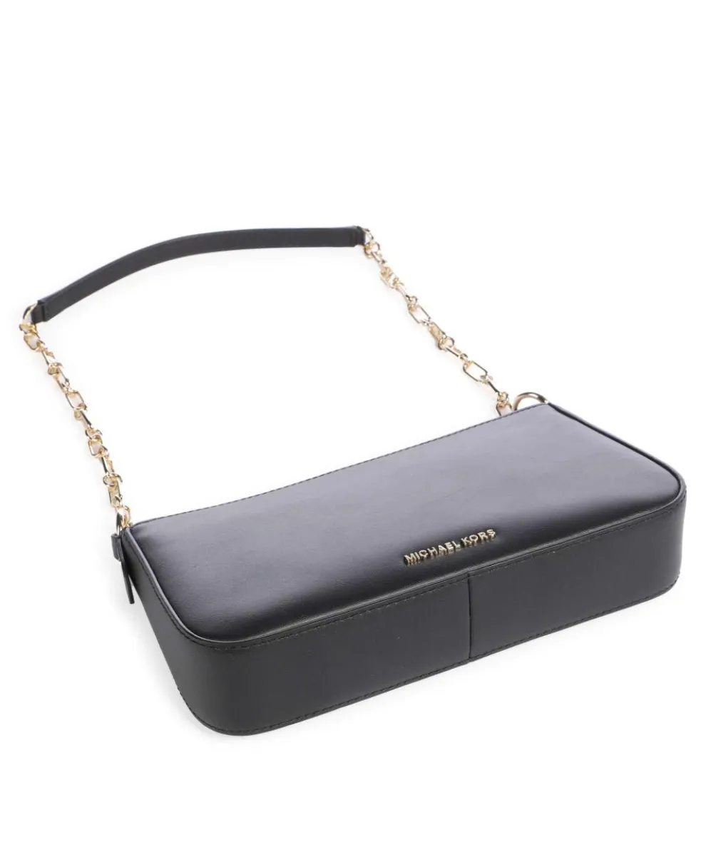 Empire Medium Schultertasche fein genarbtes Leder schwarz