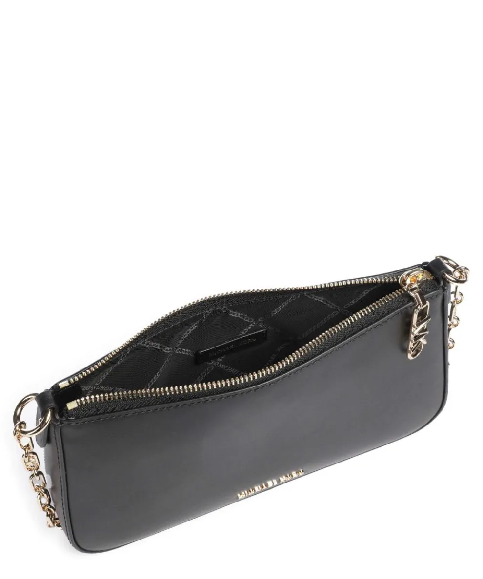 Empire Medium Schultertasche fein genarbtes Leder schwarz