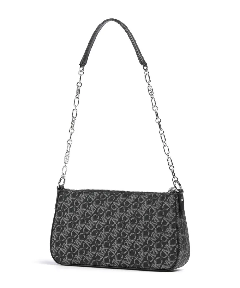 Empire Schultertasche Lederimitat schwarz