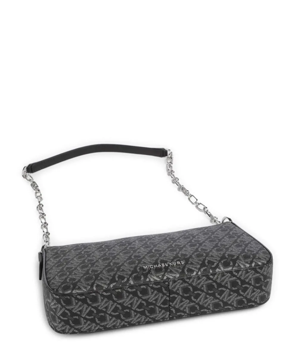 Empire Schultertasche Lederimitat schwarz