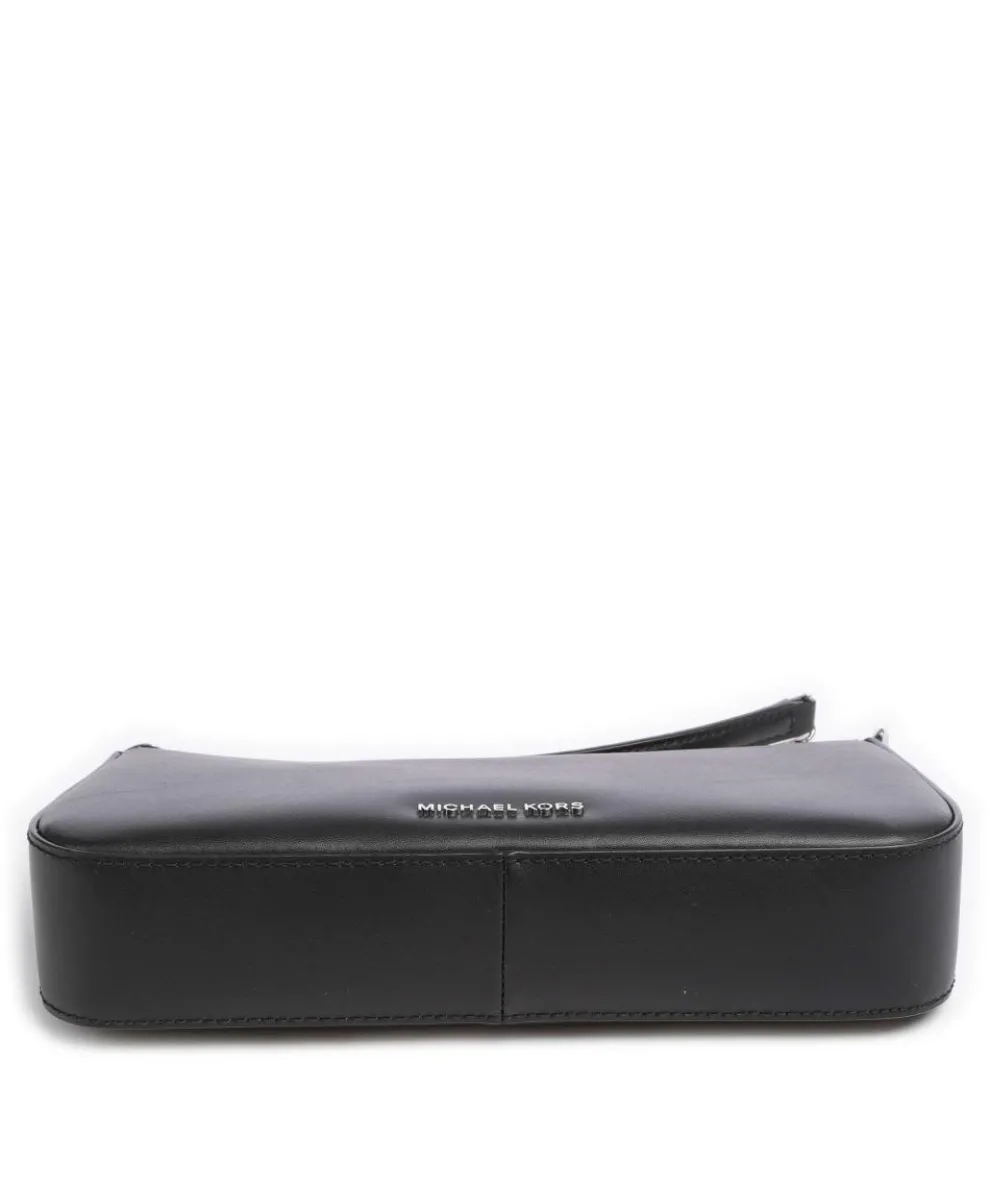 Empire Schultertasche fein genarbtes Leder schwarz