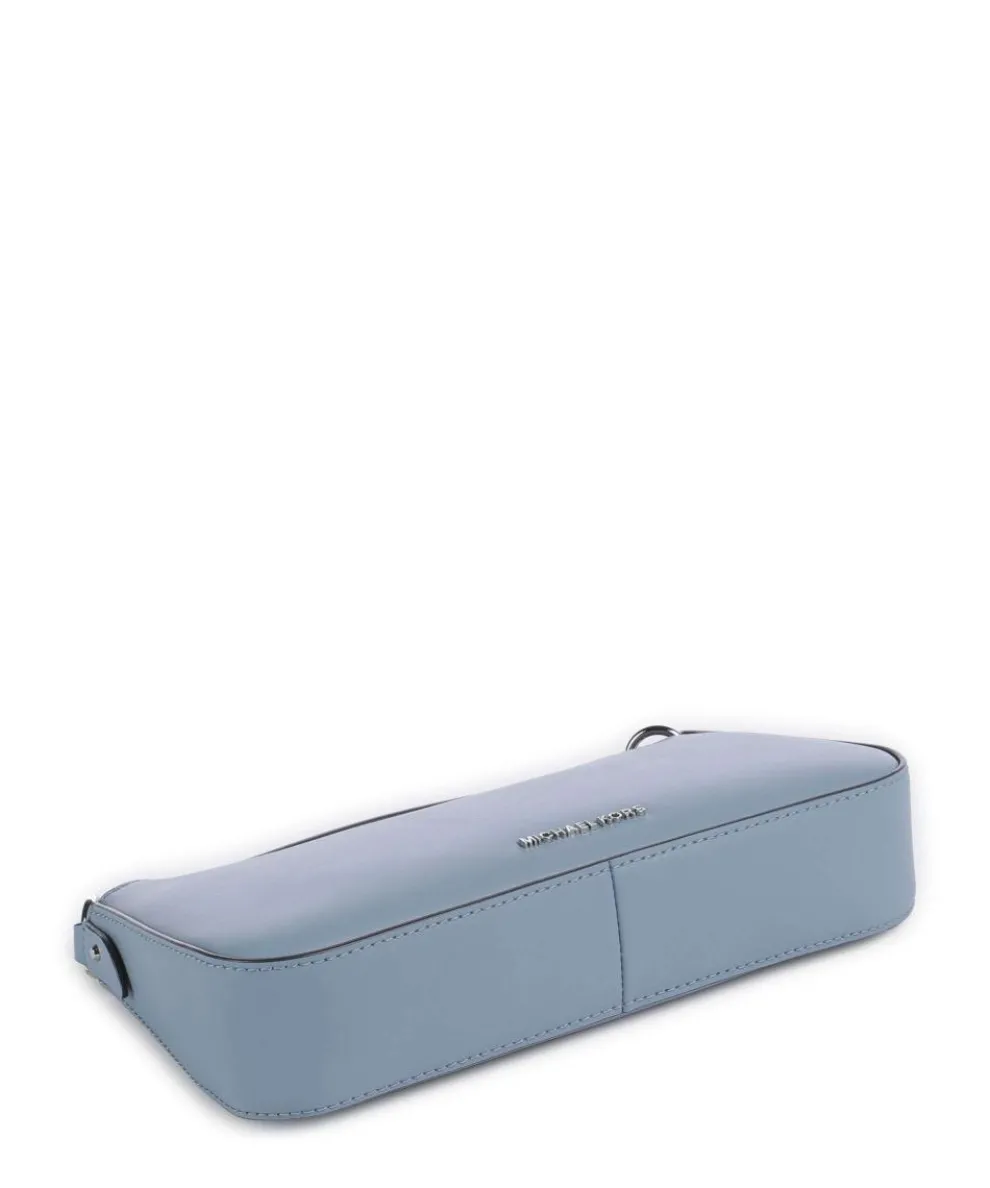 Empire Schultertasche fein genarbtes Leder blaugrau