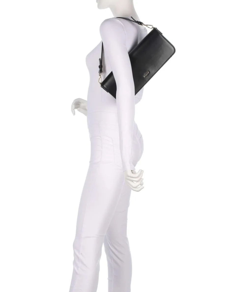 Ennel Schultertasche fein genarbtes Rindsleder schwarz