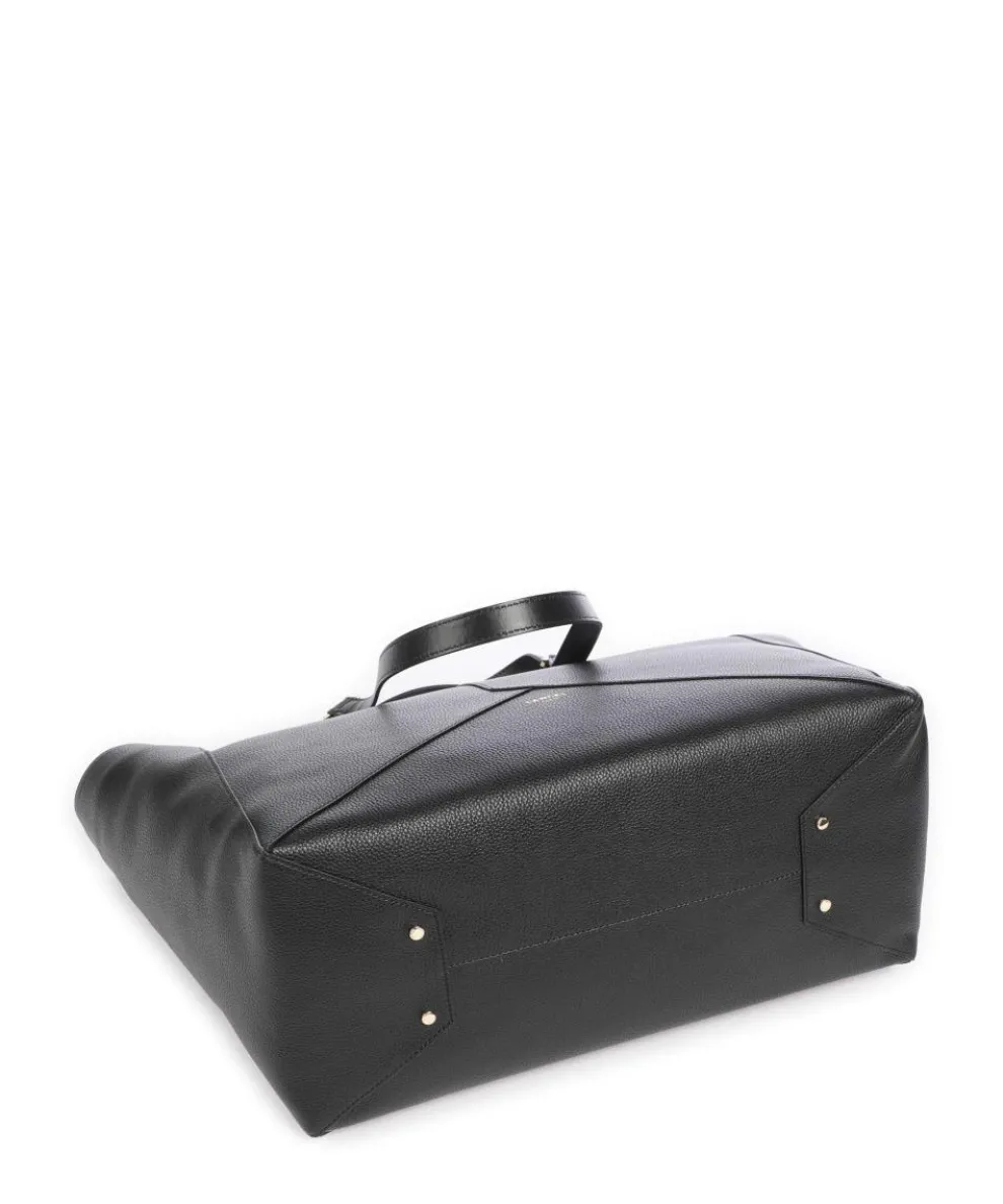 Enveloppe L Shopper 15″ genarbtes Rindsleder schwarz