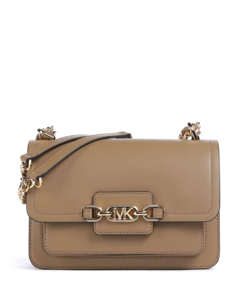 Heather Schultertasche fein genarbtes Leder braun