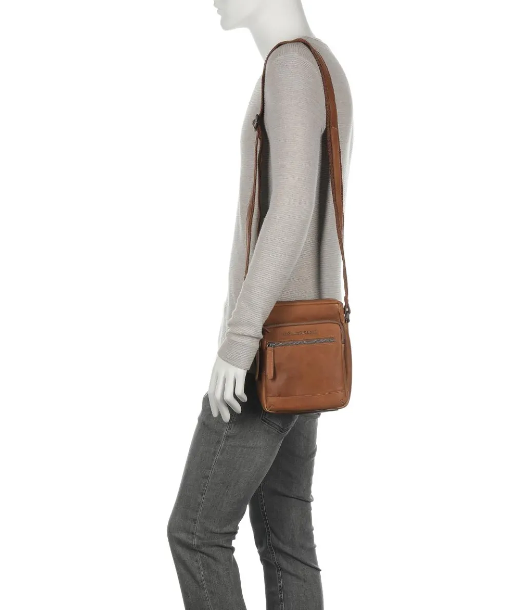 Birmingham Umhängetasche Pull-Up Rindsleder cognac