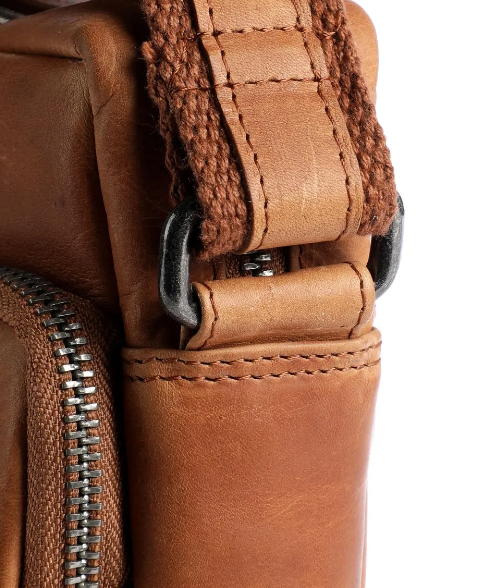 Birmingham Umhängetasche Pull-Up Rindsleder cognac