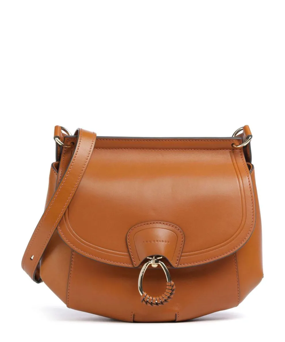 Erica Umhängetasche fein genarbtes Rindsleder cognac