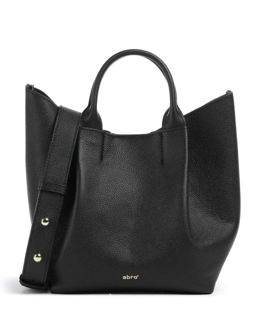 Erson Essential Handtasche genarbtes Leder schwarz