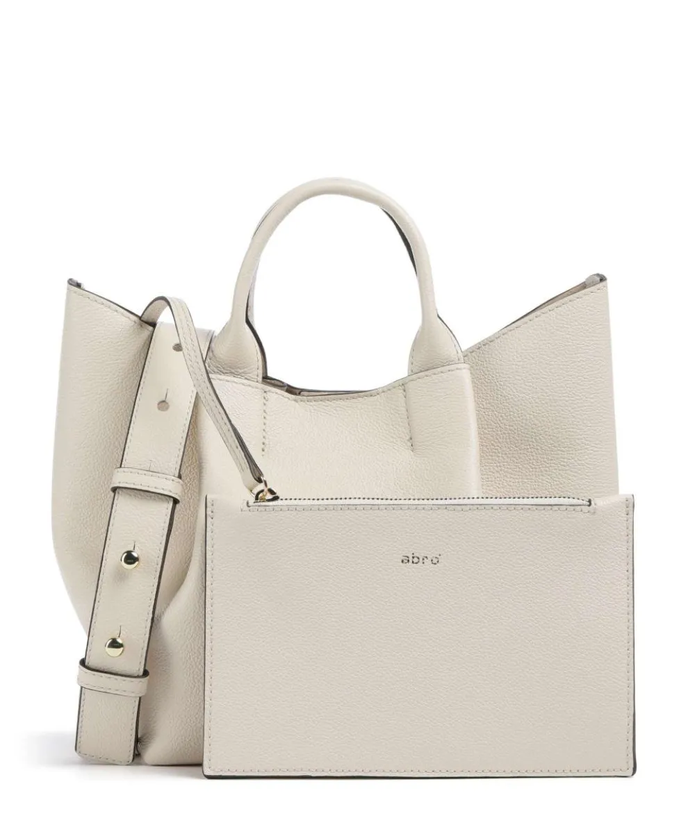 Erson Essential Handtasche genarbtes Leder creme