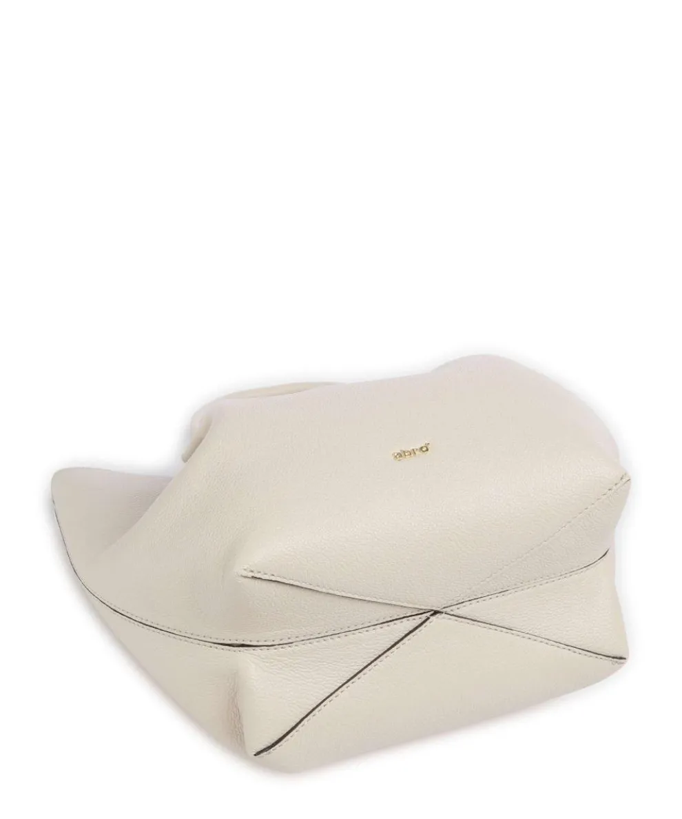 Erson Essential Handtasche genarbtes Leder creme